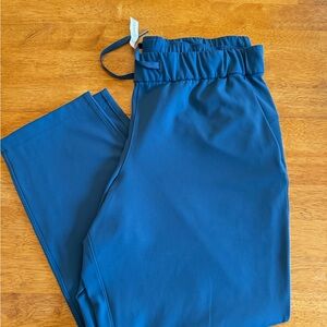 lululemon keep moving pant 7/8 high-rise size 12 blue like new condition